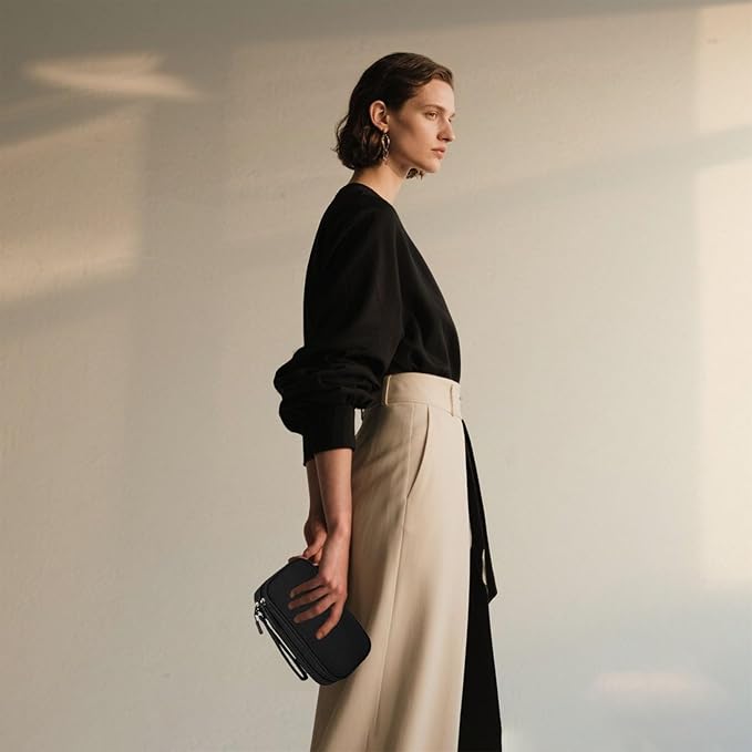 Electronics Organizer Travel Case for Women Men, Cable Organizer Bag Electronics Tech Accessories for Power Bank, SD Card, Cables, Phone