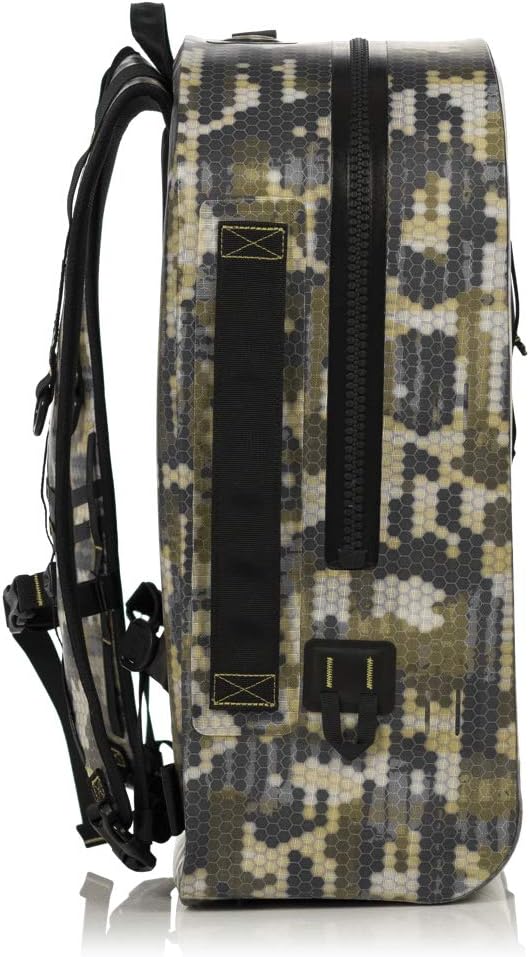BOTE Highwater Backpack Waterproof Outdoor Zipper Dry Bag 28 Liter Capacity Molle Straps Fully Submersible Watersports Kayaking Fishing Hunting Boating