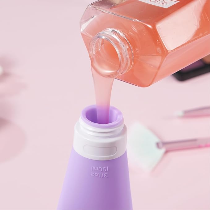 INSFIT Portable Travel Bottles, TSA Approved Leak Proof Containers for Toiletries, BPA Free Refillable Accessories for Shampoo, Body Wash, Liquids (4 Pack)