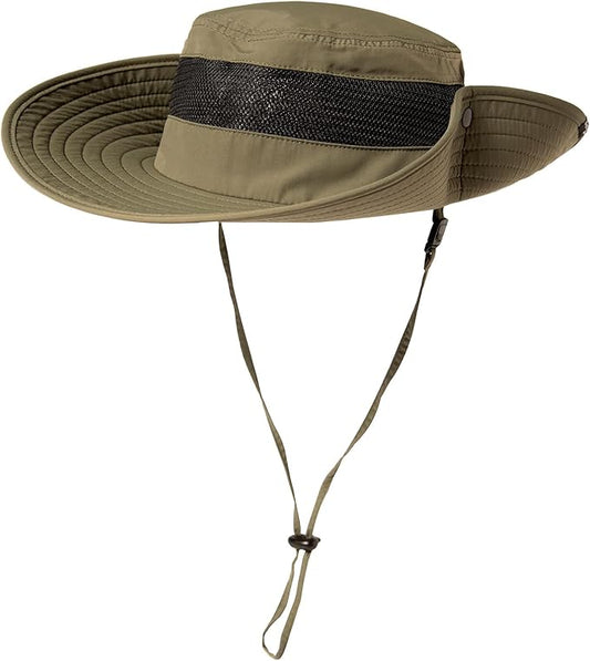 Oversized XL XXL Waterproof Sun Hat for Big Heads Mesh Bucket Hat Wide Brim Adjustable Packable Hiking Beach Fishing