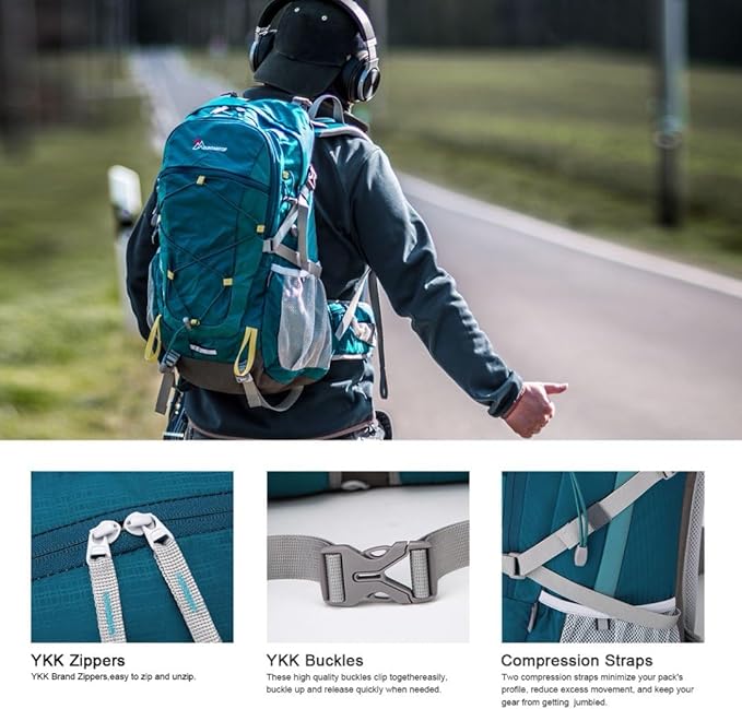 MOUNTAINTOP 25L/40L Hiking Backpack,Lightweight Travel Backpack for Men Women Outdoor Backpacking, Camping