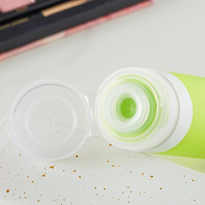 INSFIT Travel Bottles for Toiletries, TSA Approved 3oz Travel Size Containers, BPA Free Leak Proof Squeezable Silicone Tubes for Shampoo Conditioner Lotion Soap with Labels