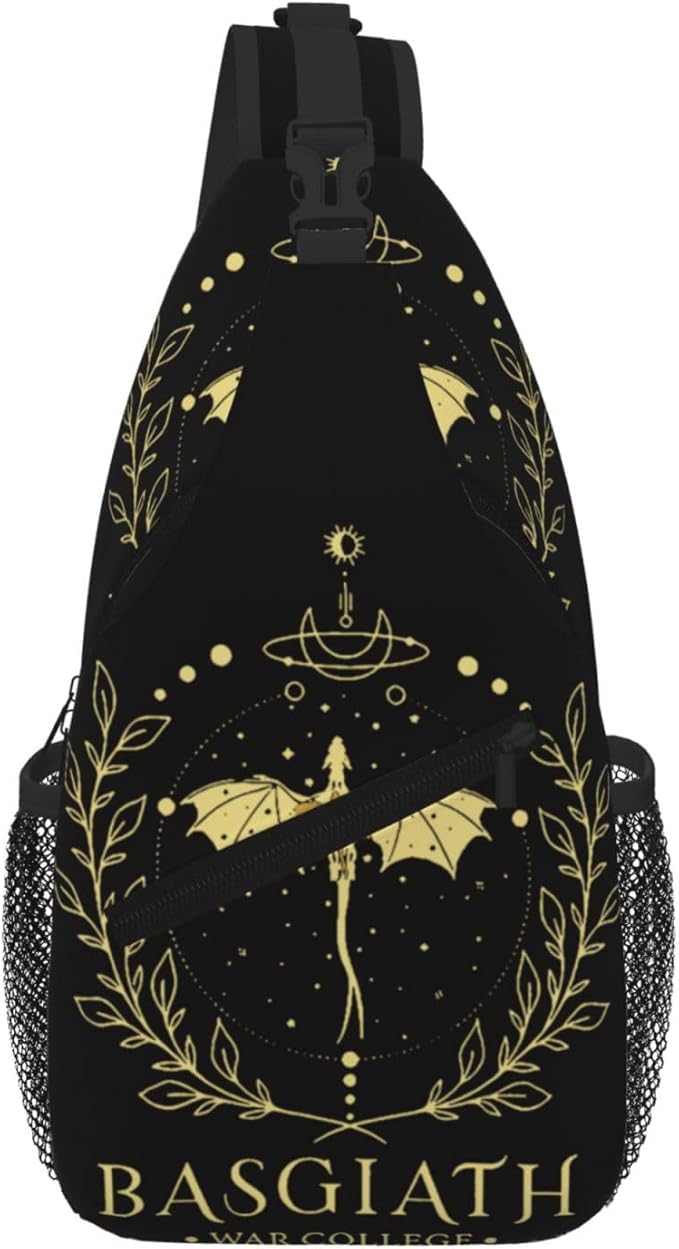 Fourth Dragon Wing Crossbody Bag Trendy Sling Bag Bakpack Casual Chest Bags Daypack For Hiking Walking Travel Running(6)