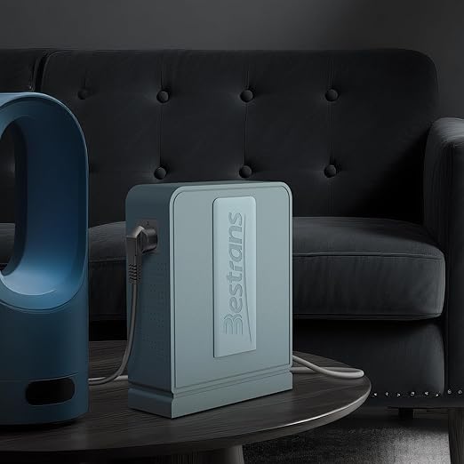 2000W Step Up Transformer 110v to 220v Converter, Heavy Duty Voltage Converter with Dual Outlets, Overload Protection & Ultra-Quiet Design for Home Appliances,Grey Green