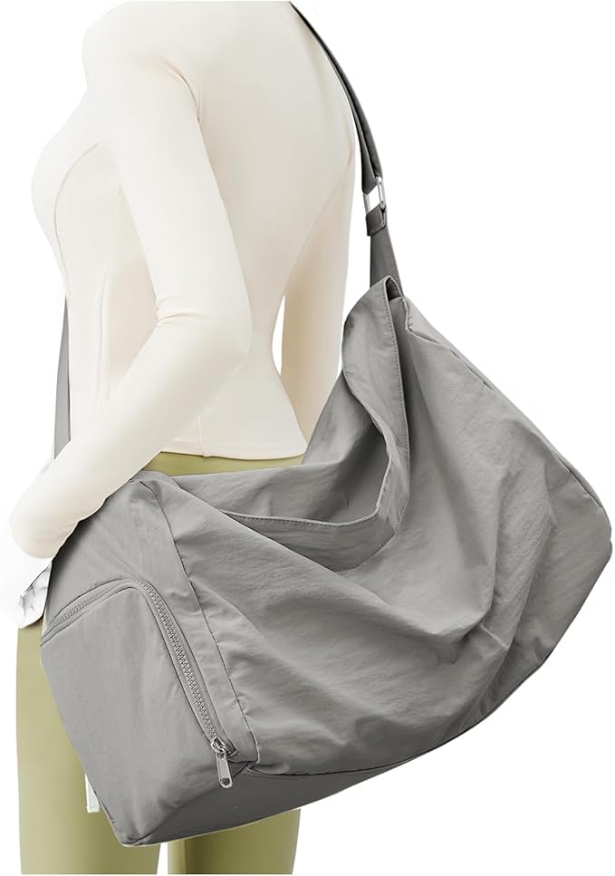 Small Gym Bag with Shoe Compartment, Workout Sport Duffle Bag for Women Travel, Waterproof Shoulder Overnight Bags Lightweight Carry on Tote Bags for Swim, Yoga, Dance