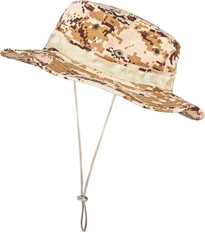 Sun Hats for Men Women Boonie Hat UPF 50+ Bucket Hat Wide Brim UV Protection Fishing Hiking Safari Outdoor Hats