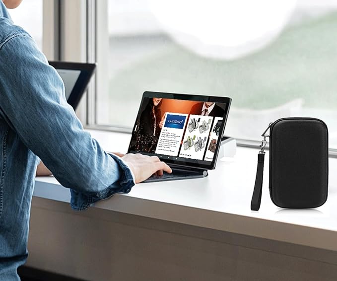 Hard Travel Electronic Organizer Case, Electronics Accessories Organizer Pouch Bag for External Hard Drive, Power Bank, Chargers, Cable, Cord, Mouse, Earphones Small Portable Accessories Bag