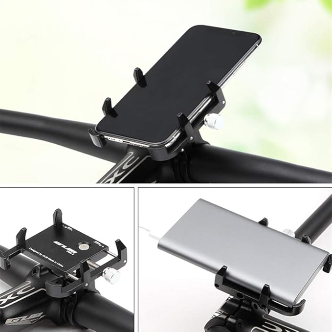 GUB Thick Case Design Bike & Motorcycle Phone Mount Handlebar Holder Adjustable Compatible with iPhone XR Xs 7s 8 Plus,Compatible with SamsungS7/S6/Note5/4,Any Cell Phones with Thick Phone Case (red)