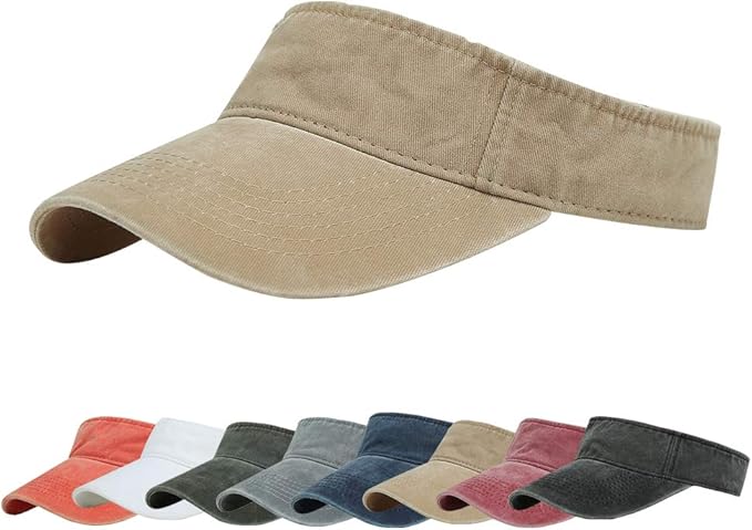 Sport Sun Visor Hats Cotton Ball Caps Empty Top Baseball Sun Cap for Men Women