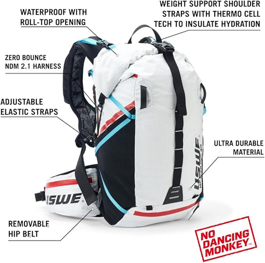 USWE Hajker, Hiking Backpack, Adventure Daypack with Waterproof Rolltop, for Men and Women