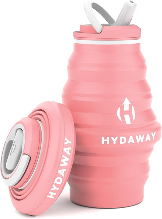 HYDAWAY 17oz Collapsible Water Bottle - BPA-Free, Leakproof, Lightweight, and Space-Saving - Perfect for Travel, Hiking, and Everyday Hydration