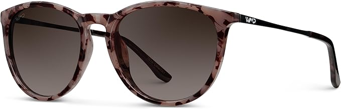 WearMe Pro Round Polarized Sunglasses for Women - UV400 Protection, Lightweight Frame, Vintage Retro Style