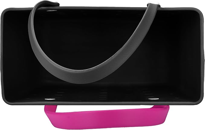 2-Piece Tote Bag Set, Waterproof Rubber Beach Bag with Summer Pattern, Medium & Large Handbag for Pool, Beach, Boat