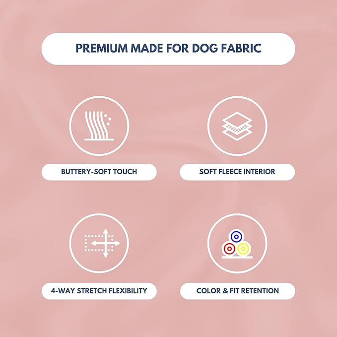 Spark Paws Dog Hoodie – Premium Dog Sweater for Small, Medium, and Large Dogs | Warm Outfits for French Bulldogs, Pitbull, Puppy, Winter Jacket Alternative - Dusty Pink - XL