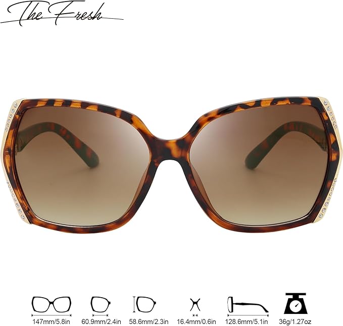 The Fresh Classic Crystal Elegant Women Beauty Design Sunglasses Gift Box