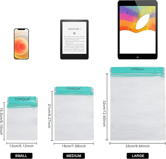 YUMQUA Clear Waterproof Bags, Water Tight Cases Pouch Dry Bags for Camera Mobile Phone Maps Pouch Kayak Military Boating Document Holder