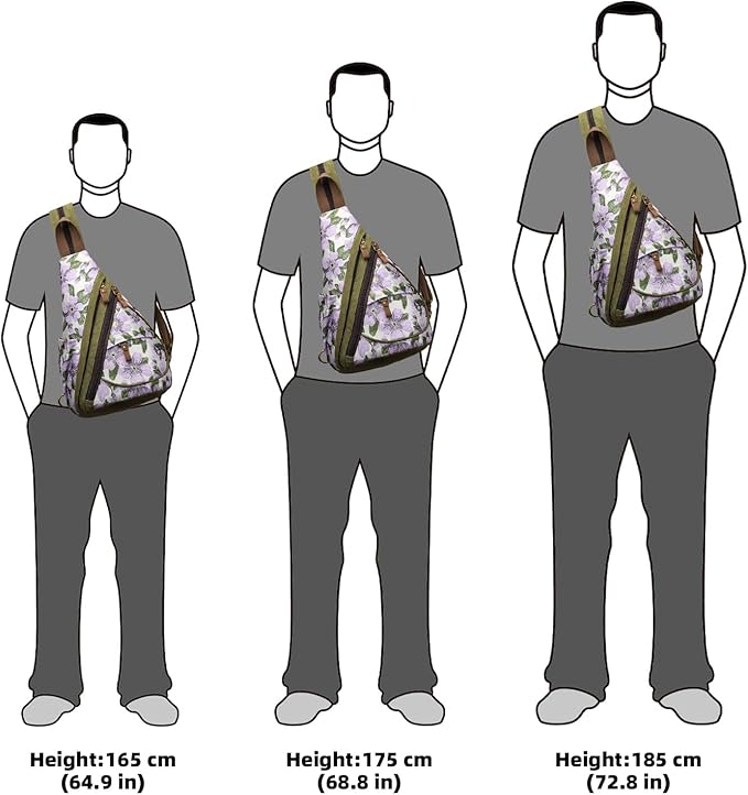 KL928 Canvas Sling Bag - Small Crossbody Backpack Shoulder Casual Daypack Rucksack for Men Women