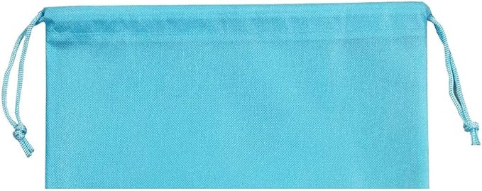 8 PCS 11.8"x17.3" Non-Woven Dustproof Drawstring Bag Travel Shoe Bags Dust Cover Pouch Bag Storage with Visual Window for Handbags Purses Shoes (Blue)