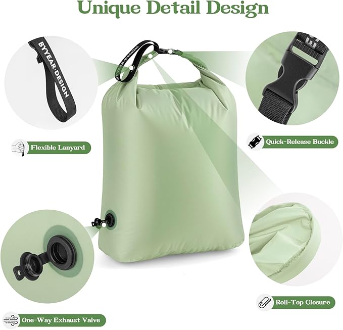 Travel Laundry Bag for Dirty Clothes, Waterproof Travel Compression Bags for Packing, Moisture-resistant Vacuum Storage Bag, Space-Saving Laundry Storage Organizer for Cruise, Swimming, Gym