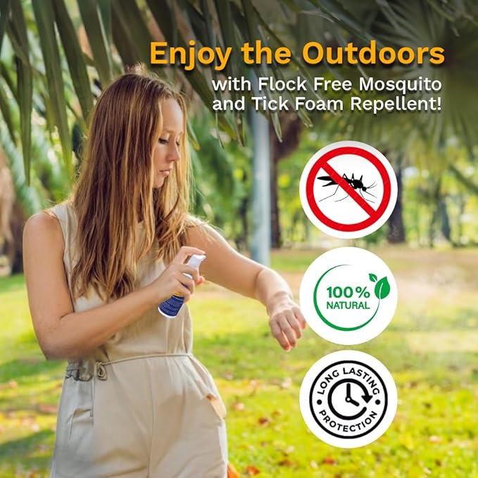 Natural Mosquito Repellent, Tick Gnats and Chiggers Repellent Spray Foam (1)