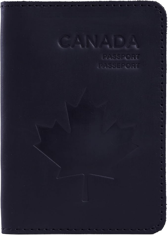 INCARNE Passport Cover - Travel Passport Wallet - Leather Passport Holder for Men Women Family with Card Slots & Note Compartmen - Sleeve Protector - Genuine Leather - Vintage Black