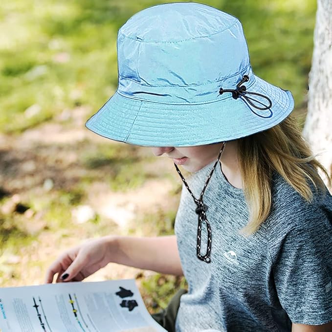 Waterproof Bucket Hat for Women and Men - UV Protection Beach Sun Hat Fishing Safari Boonie Hat Rain Hat Adjustable Packable