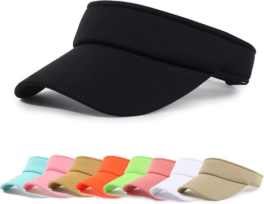 Sun Visor Hat Adjustable Velcro Outdoor Sports Cap for Men Women Adults