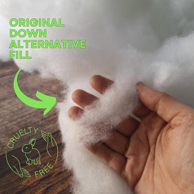 kinder Fluff Children Pillow (2Pack) 10x15in - First Pillow for Kids Age 2+, 100% Cotton Sateen Stripes Shell 300T, Down Alternative Fill, Machine Washable - Children & Travel Cushion - Green - XS