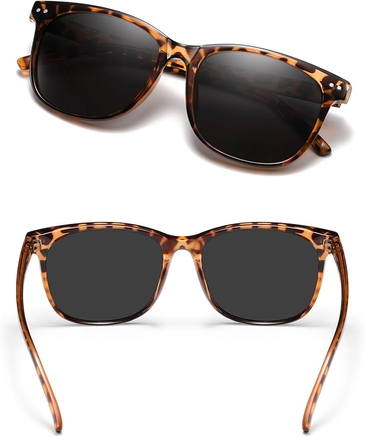 Wzerry Sunglasses for Women Polarized, Sun Glasses Vintage Style Trendy Round UV400 Protection Lens