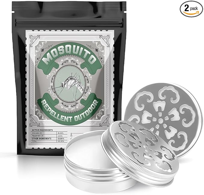 Mosquito Repellent Outdoor, Mosquito Repellent for Patio, Mosquito Repellent Indoors, Mosquito Control, Mosquito Barrier, Natural Mosquito Repellent, Mosquito Deterrent-2P