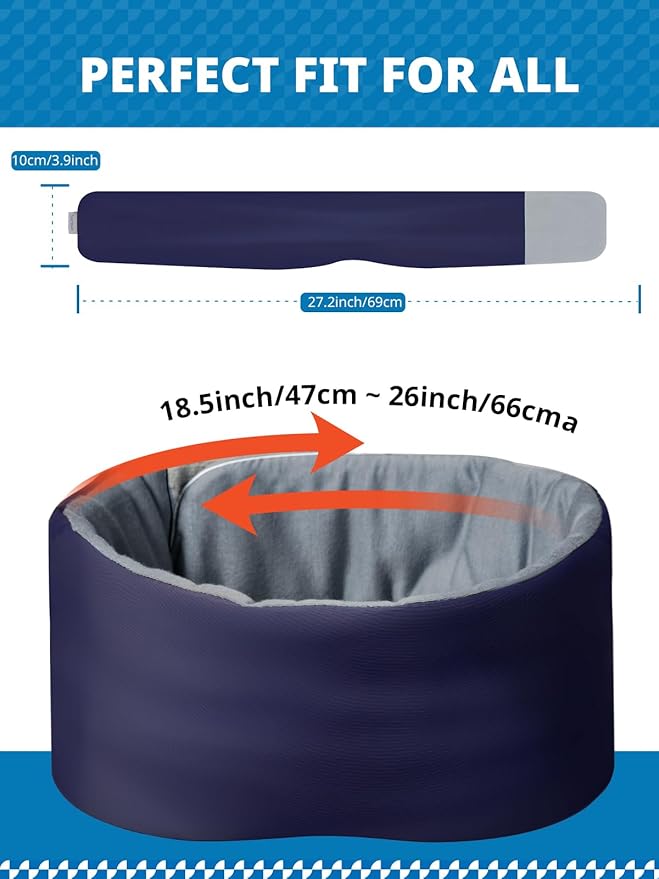 Sleep Mask, Eye Mask for Sleeping, Upgrade Ultra-Soft Blackout Eye Cover for Women Men, Wider Adjustable Strap for Side Sleeper, Travel, Nap, Yoga, Relief Eye, Navy Blue