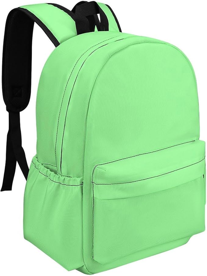 Mint Green Backpack Adult Travel Daybag for Women Men College Backpack for Vacation Hiking Camping Bag
