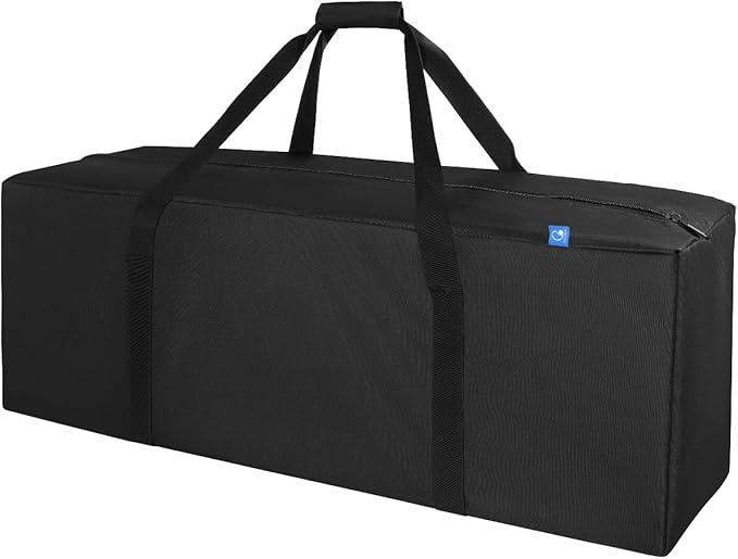 COOLBEBE 36-Inch Large Travel Duffle Bag, 100L Heavy Duty Luggage for Sports Equipment, Camping & Moving, Water Resistant, Black