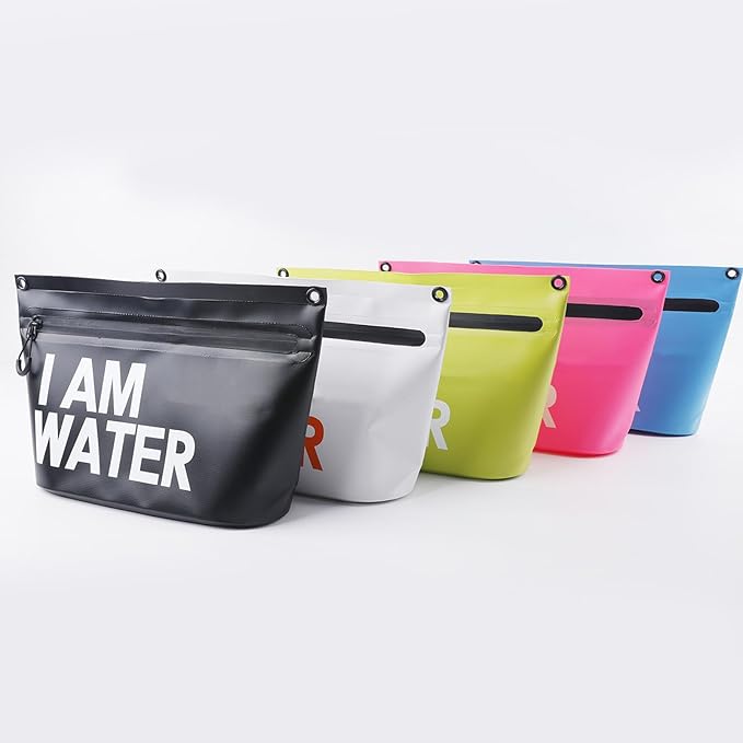 Ywmsfl Waterproofs Storage Bag Portable Travel Handbag With Zipper Large Capacity PVC Swimming Pouches For Outdoor Sport Portable PVC Swimming Pouch