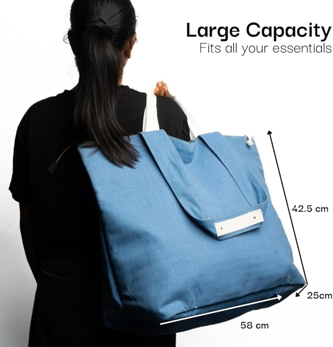 Salt Earth Large Beach Bag for Women, Extra Large Travel Tote With Pockets, Weekender Tote Bag For Women, Oversized Carry