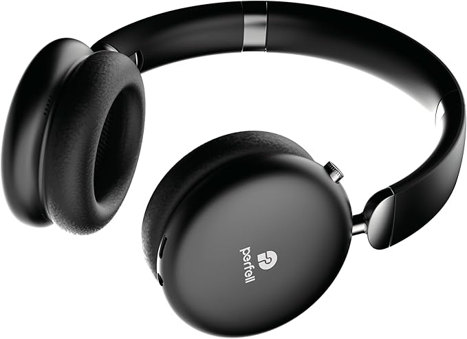 M2 Black Wireless Over The Ear Headphones with Deep bass, Head Mounted Bluetooth Earphones Foldable and Noise Cancelling Stereo Sports Earphones, Suitable for Smartphones, Tablets