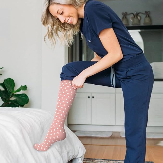 Copper Compression Socks for Women and Men(6 Pairs)-Best Support for Running, Athletic, Nursing, Travel