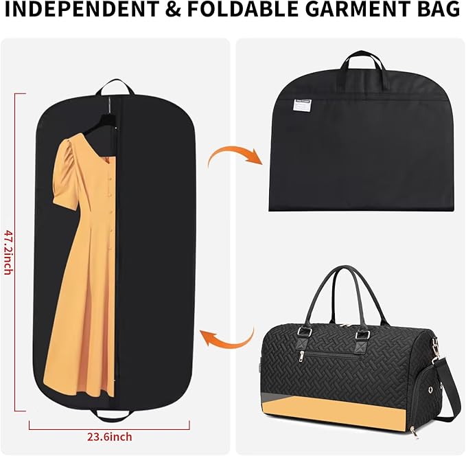 Duffle Bag for Travel, Weekender Bag with Shoe Compartment, Carry On Overnight Bag for Women with Toiletry Bag, Gym Bag with Wet Pocket, Hospital Bags for Labor and Delivery Beige