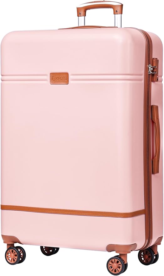 Krute Large Luggage 28 inch Suitcase with TSA Lock PC+ABS Hard Shell Checked Luggages with Spinner Wheels Hard Side Suitcases