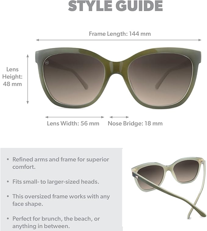 Knockaround Deja Views Polarized Sunglasses for Women - Impact Resistant Lenses & Full UV400 Protection