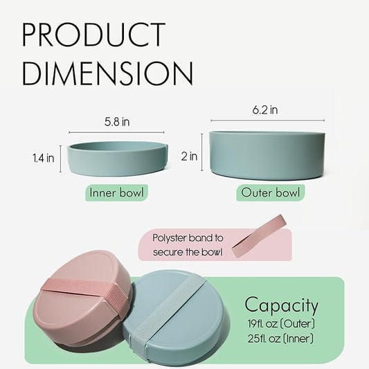 Barkin’ Trails Travel Dog Bowls, Portable Outdoor Water, BPA-Free Water Bowl Set, Food Grade Plastic Dog Travel Bowl, Dog Camping Essentials, Travel Container