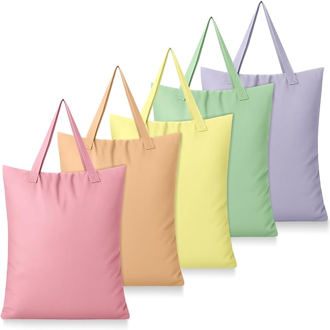 SATINIOR 5 Pcs Large Travel Laundry Bags with Handle Waterproof Washable Dirty Clothes Bags