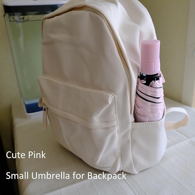 BAODINI Small UV Protection Travel Umbrella Compact for Rain and Sun UPF 50+ Windproof Portable 42 inch Umbrella for Women and Men