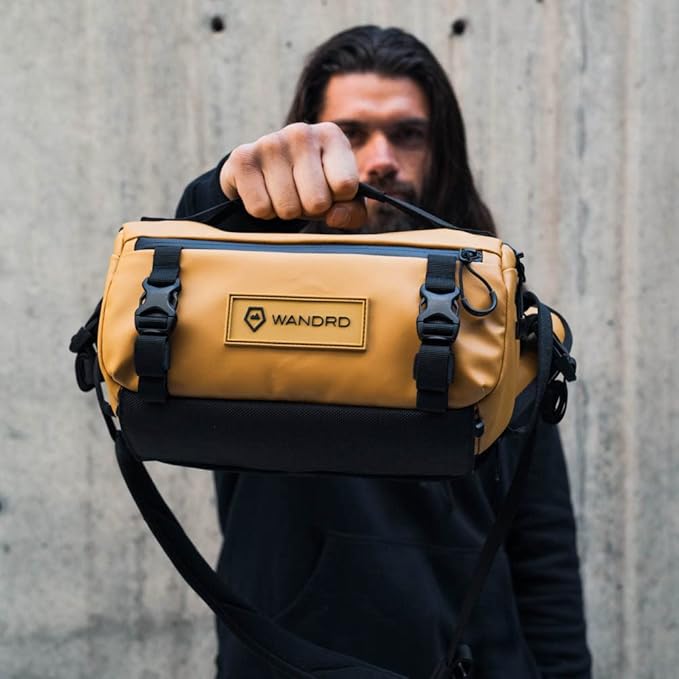 WANDRD ROGUE V1 6L Sling: Compact Camera Sling and Crossbody Bag with Fast Access, 3-Way Carry– Lightweight Everyday Bag Great for Travel, Photography, and Daily Use (Dallol Yellow)