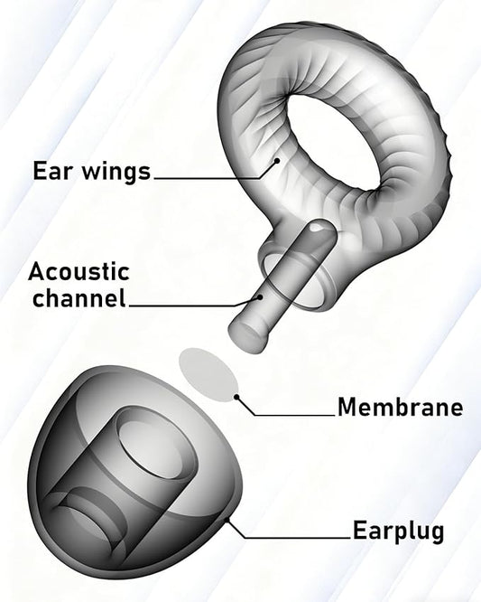Ear Plugs for Sleeping,30db Noise Reducing Earplugs with 8 Eartips and Carry Case,Reusable earplugs for Sleep,Focus,Snoring,Shooting,Motorcycle,Airplanes,Musicians. (Black, L-M-S-XS)