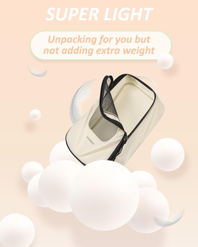 BAGSMART Compression Packing Cubes for Travel, 6 Set/5 Set/4 Set, Compression Suitcase Organizer Bags Set for Suitcases Travel Essentials, Lightweight Packing Organizers