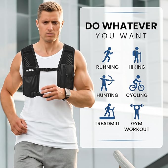 Running Hydration Vest for Men Women, Lightweight Reflective Hydration Backpack with 1.5L Water Bladder Bag for Hiking, Running, Cycling