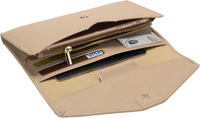 Vintage Style Genuine Leather Unisex RFID Blocking Passport Holder Travel Organizer