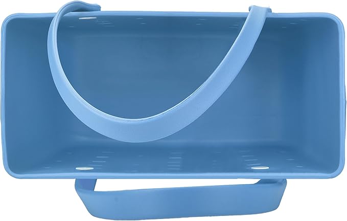 2-Piece Tote Bag Set, Waterproof Rubber Beach Bag with Summer Pattern, Medium & Large Handbag for Pool, Beach, Boat