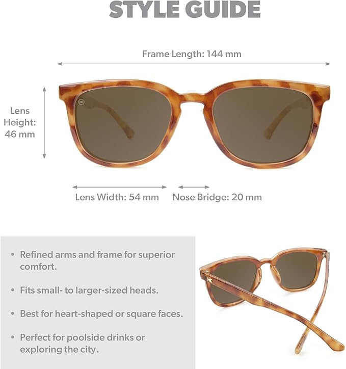Knockaround Paso Robles Polarized Sunglasses for Women & Men - Impact Resistant Lenses & Full UV400 Protection